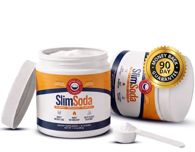 SlimSoda powder product packaging